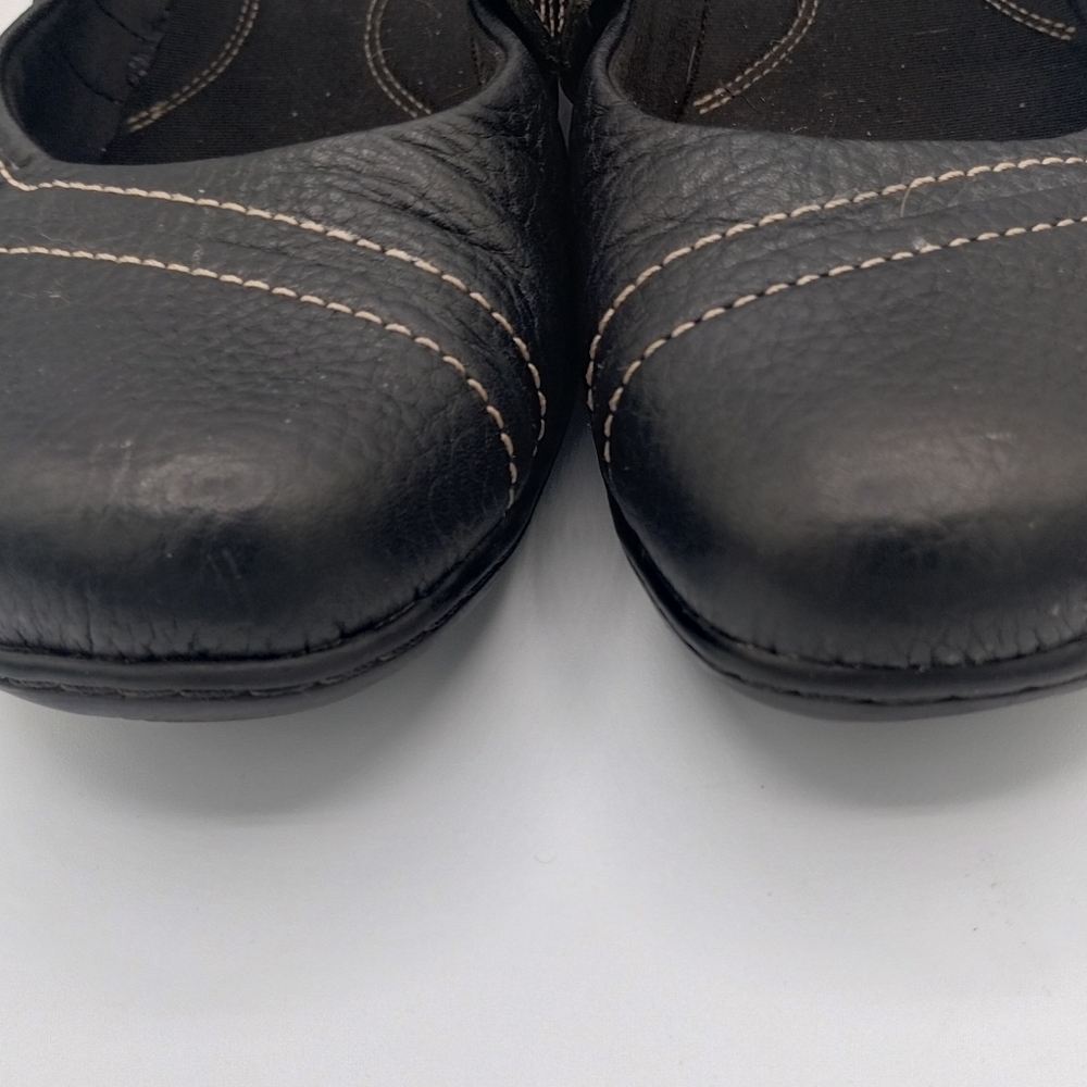 Clarks bendables, women's black flats, size 11 M - Picture 9 of 12